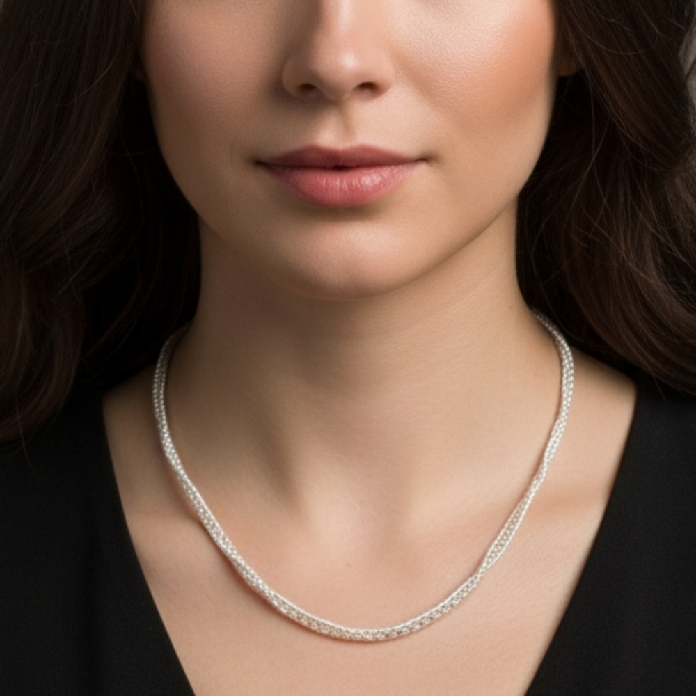 Victoria Emerson White pearl and bead necklace
